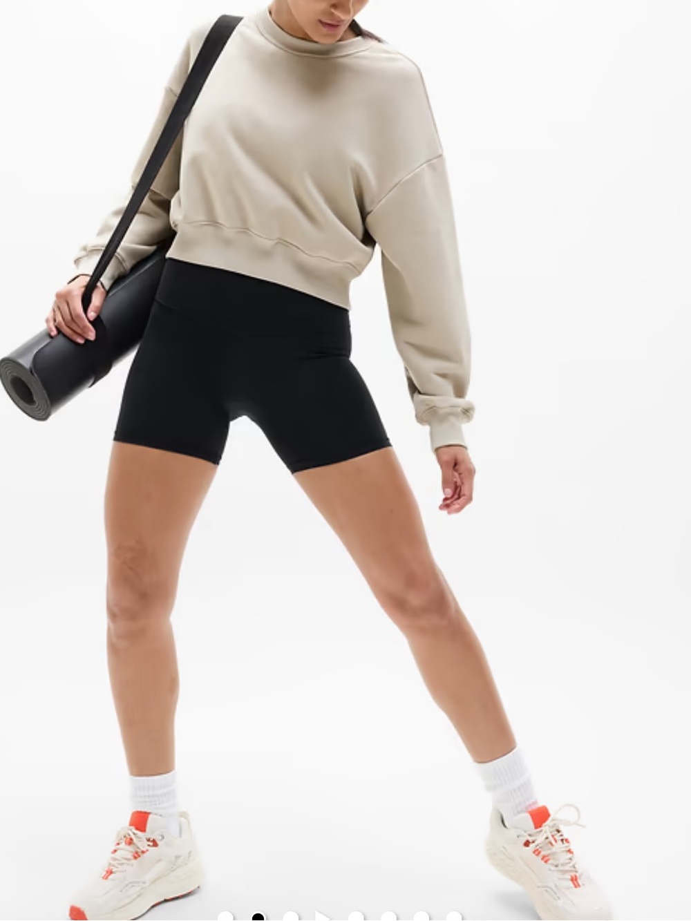Athleta Black High-Waist Women's Active Shorts